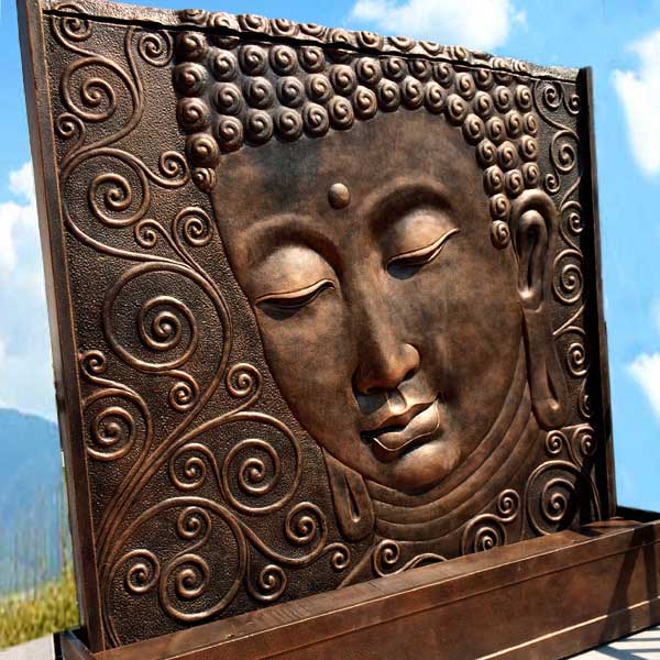 Wasserwand Buddha Bronce 200 x 200